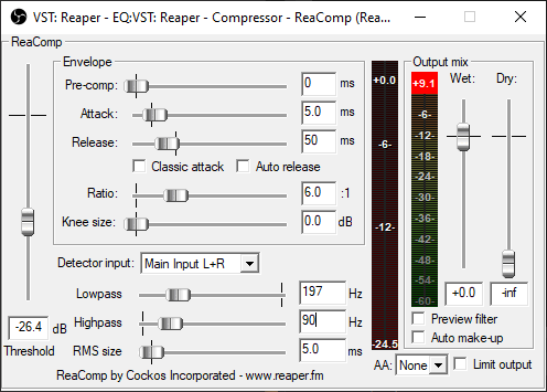 Reaper compressor configuration