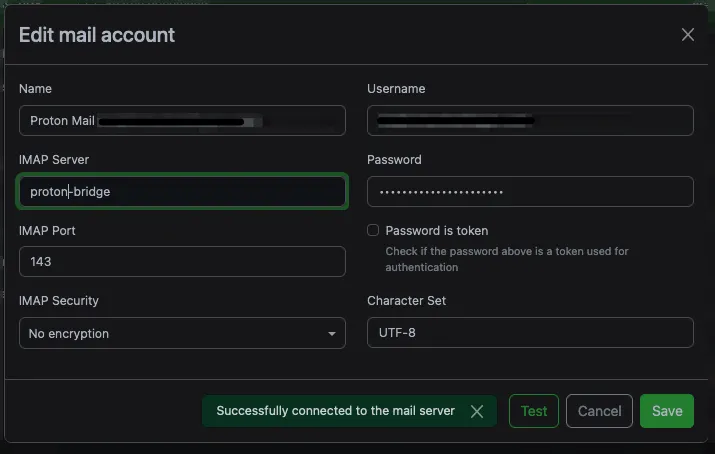 Successful connection